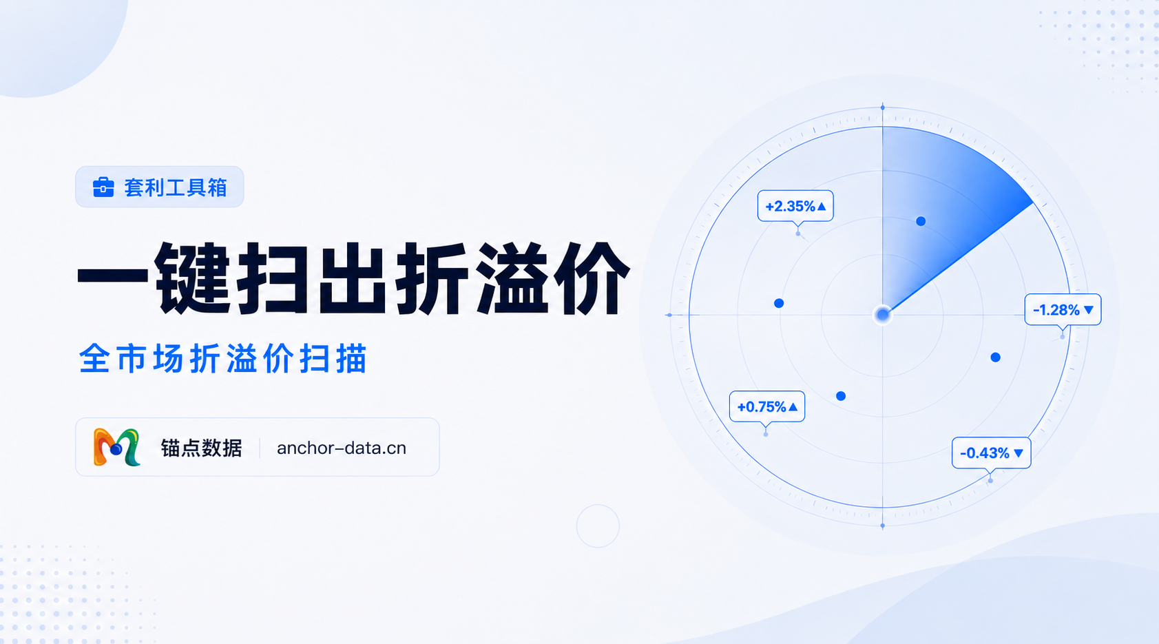 套利工具箱重磅更新｜全市场折溢价，一键扫出来